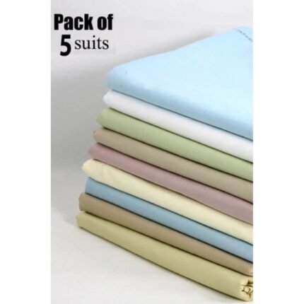 Classic Summer Cotton – Pack of 5 Unstitched Suits